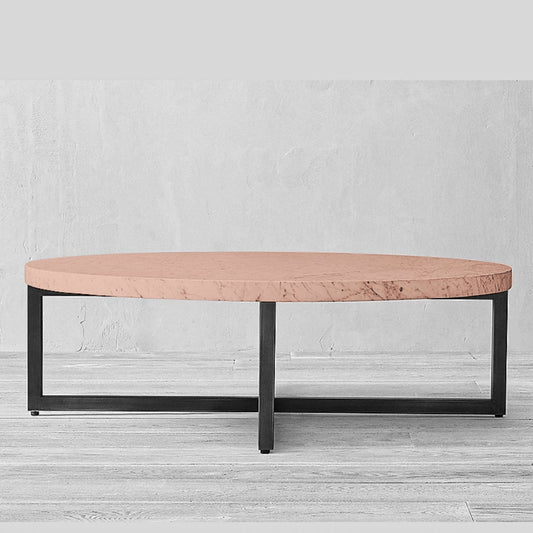 Mesa de centro Murano en madera maciza y fierro negro | Greenwoods Chile