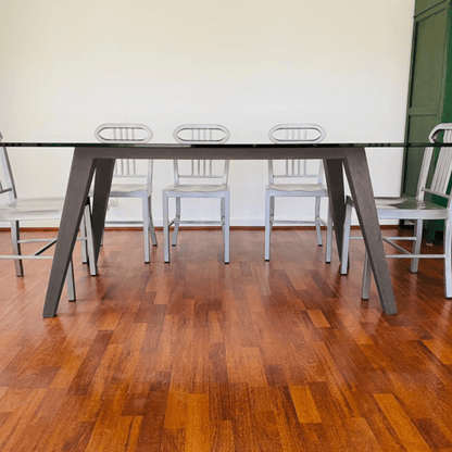 Mesa comedor madera y vidrio París - mesa comedor | Greenwoods Chile