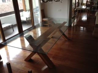 Mesa de comedor madera moderna Tijeras. - mesa comedor | Greenwoods Chile