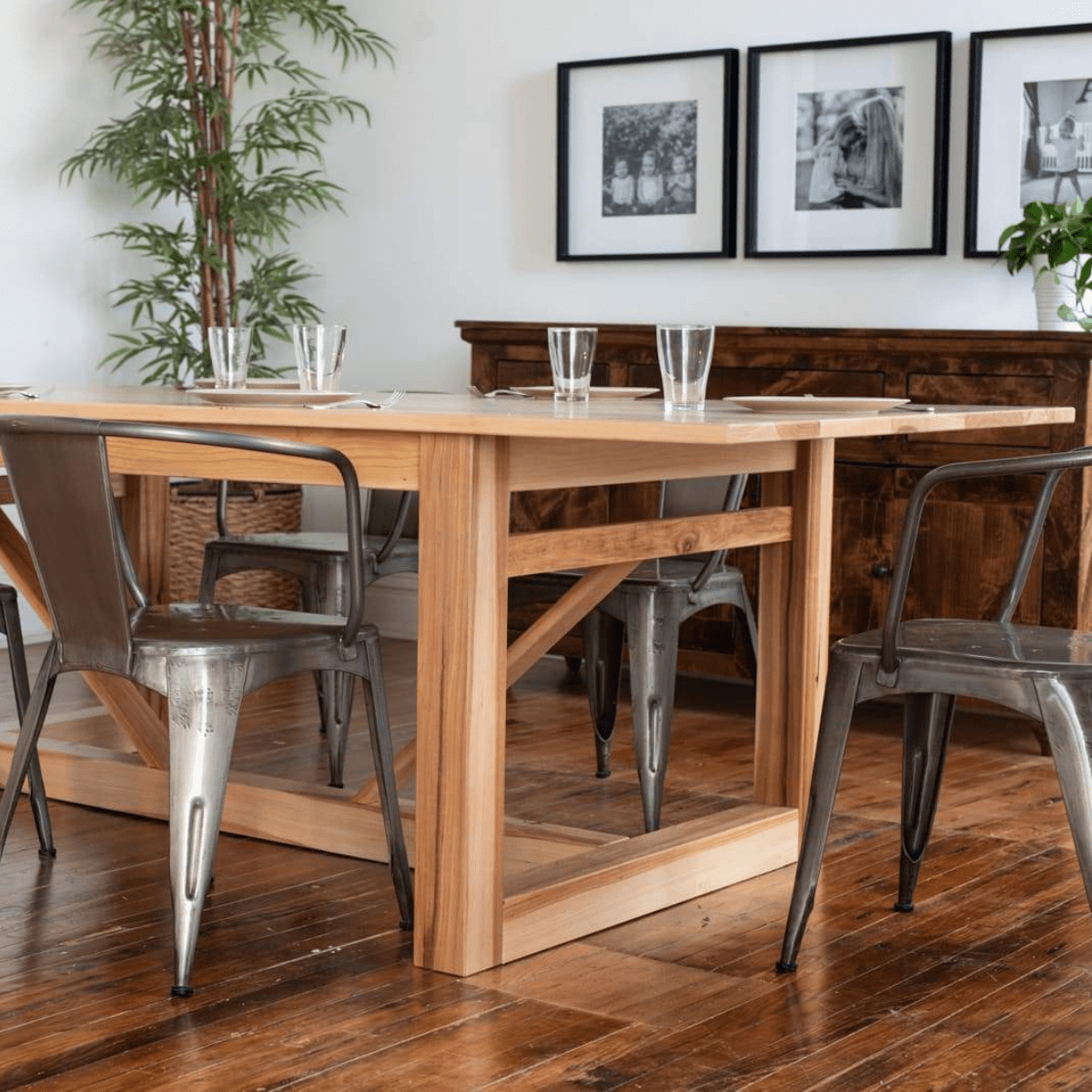 MESA DE COMEDOR MADERA LENGA SIMPLE A MEDIDA